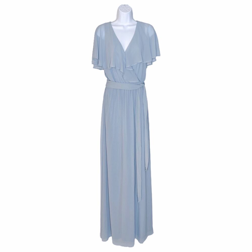 Show Me Your MuMu Audrey Maxi Dress Blue L NWOT